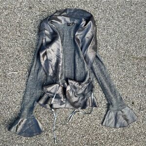 Gray cardigan